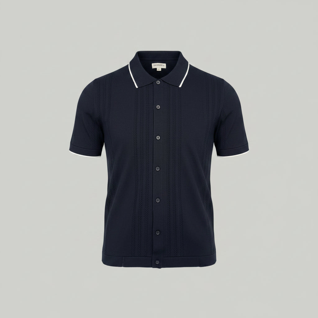 AP Button Down Polo - Black